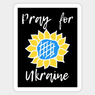 Pray for Ukraine sunflower Sticker